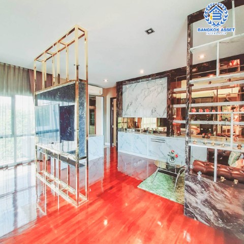 *****บ้านเดี่ยวมือสองย่านนนทบุรี ม.เพอร์เฟคมาสเตอร์พีช เซนจูรี่ รัตนาธิเบศร์ #หลังมุม เนื้อที่กว้างขวางจุใจสุดๆ ถึง 205.3 ตร.ว. ฟังก์ชันจัดหนักถึง 6 ห้องนอน6 ห้องน้ำ 4 ที่จอดรถ คฤหาสน์หรูหรา สไตล์โมเดิร์น มีระดับทันสมัย บนทำเลติดถ.รัตนาธิเบศร์  ใกล้รถไฟฟ้าสายสีม่วง "สถานีไทรม้า" และทางด่วน